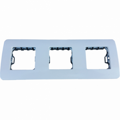 Placa 3 Elementos Niessen Stylo Blanco Alpino
