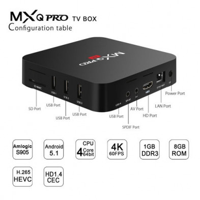 Kit Bqeel - MXQ Pro Android TV + Mando Rii Mini i8