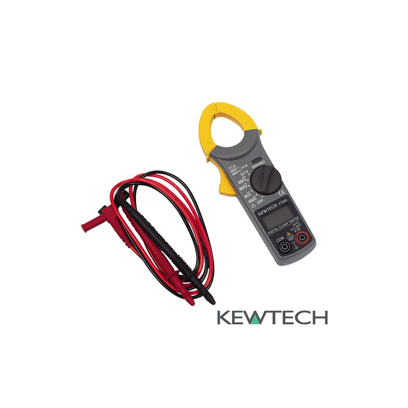 400 A Medidor de abrazadera de CA digital Kewtech KT200