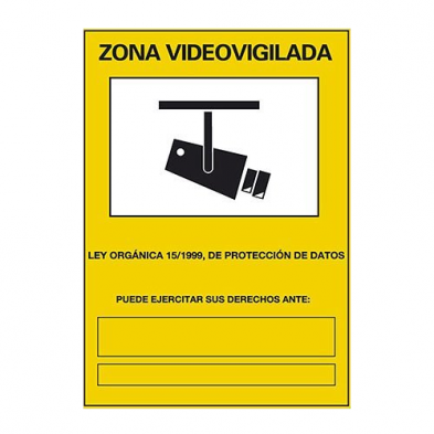 Cartel Vídeo Vigilancia
