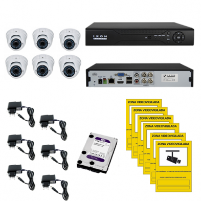 Kit Videovigilancia 6 cámaras