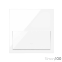 Kit front para 1 elemento con 1 tecla blanco | Simon 100