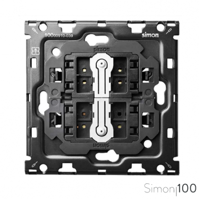 Kit back para 1 elemento con 2 conmutadores pulsantes | Simon 100