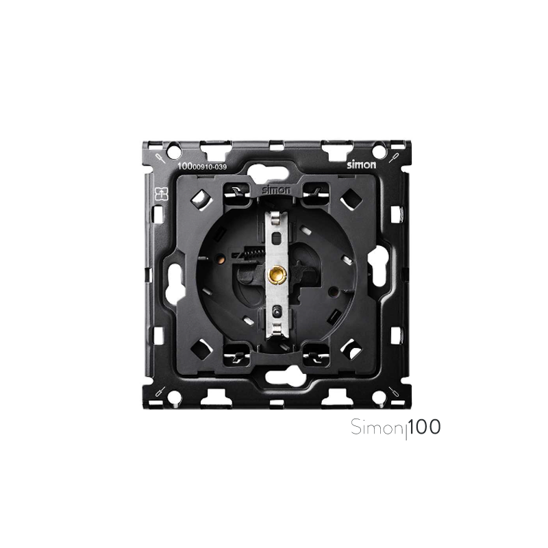 Kit back para 1 elemento con 1 base de enchufe schuko | Simon 100
