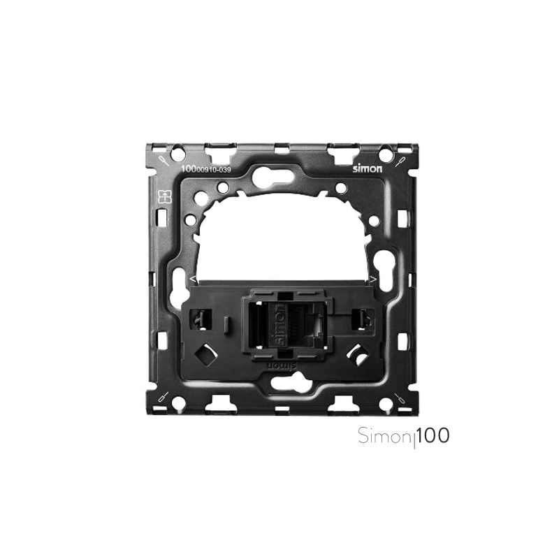 Kit back para 1 elemento con 1 conector informático RJ45 6 UTP con adaptador | Simon 100