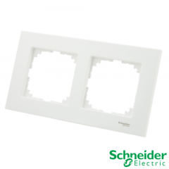 Marco 2 elementos Schneider Serie Elegance Blanco Alpino