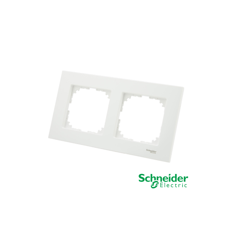 Marco 2 elementos Schneider Serie Elegance Blanco Alpino Marco 2 elementos Schneider Serie Elegance Blanco Alpino