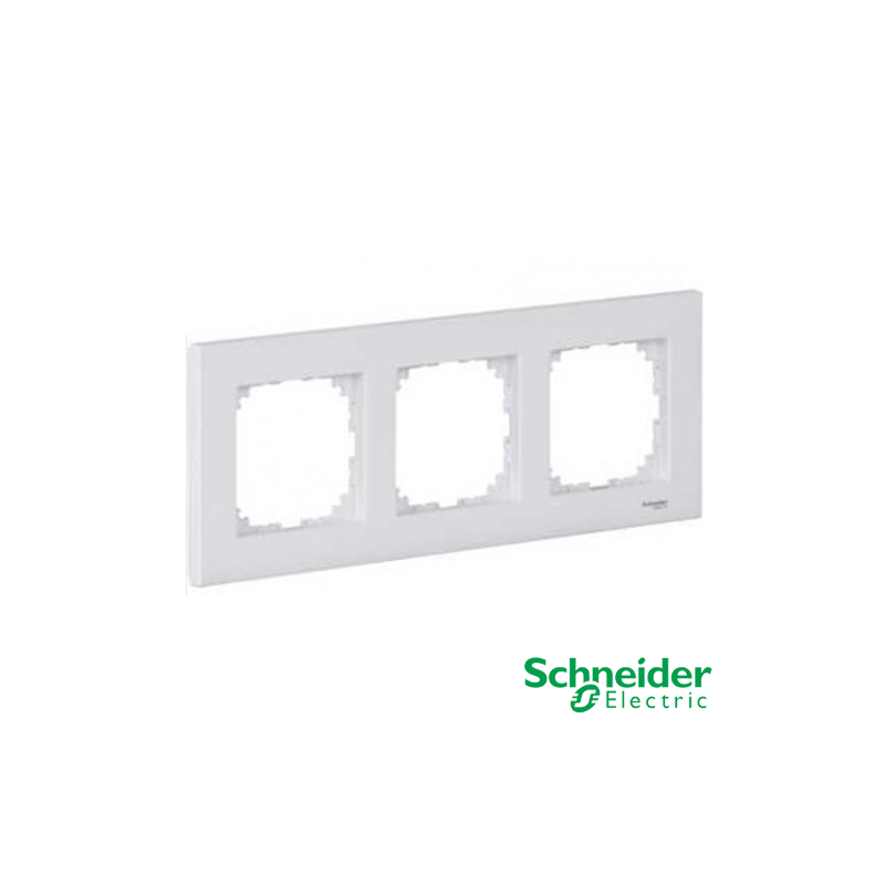Marco 3 elementos Schneider Serie Elegance Blanco Activo Marco 3 elementos Schneider Serie Elegance Blanco Activo