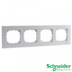 Marco 4 elementos Schneider Serie Elegance Blanco Activo