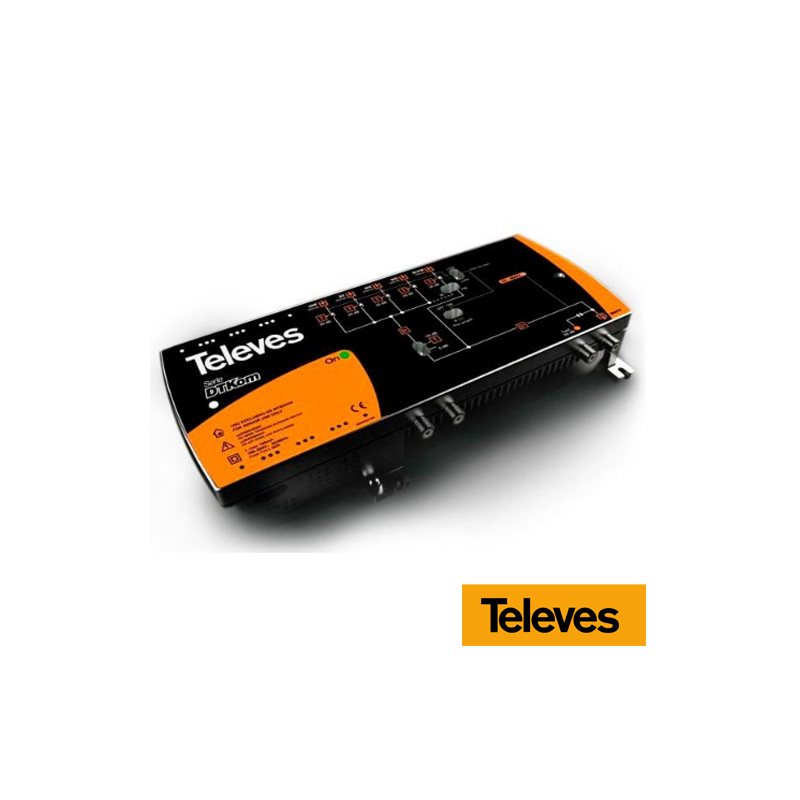Central amplificadora DTKom MATV 3E/1S F FM-BIII-UHF