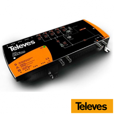 Central amplificadora DTKom MATV 3E/1S F FM-BIII-UHF Central amplificadora DTKom MATV 3E/1S F FM-BIII-UHF