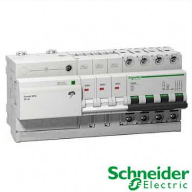 Protector Combinado Sobretensiones Permanentes y Transitorias SPU 3P+N 40A