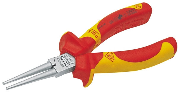 Alicate boca redonda larga - Serie 49 VDE - Domoelectra