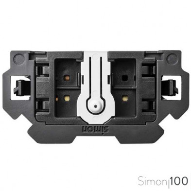 Interruptor Unipolar Pulsante con Sistema de Embornamiento 1 click Simon 100