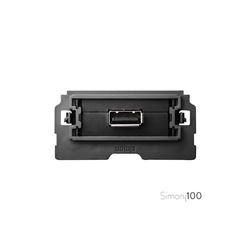 Cargador 1 USB 2.0 5 V/DC Tipo A Hembra Simon 100