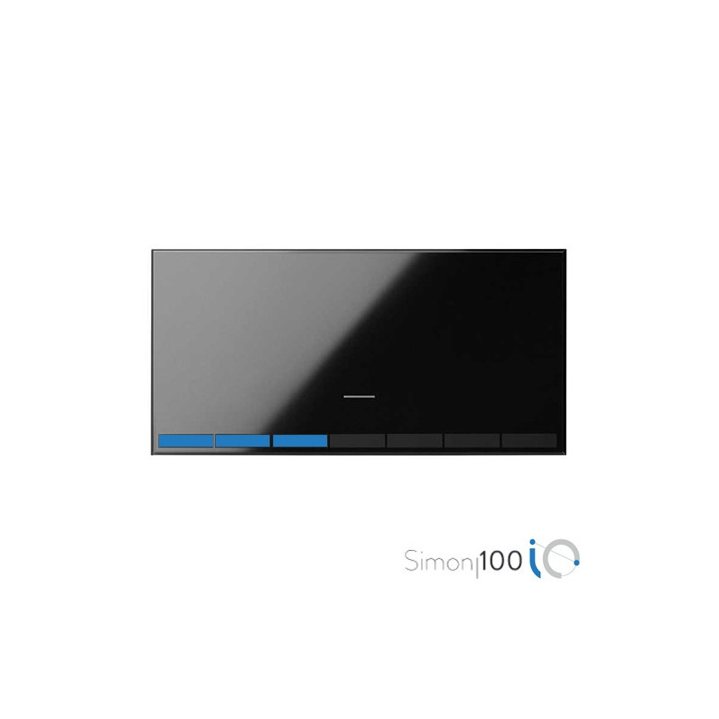 Tecla IO para Interruptor Regulable Negro Simon 100