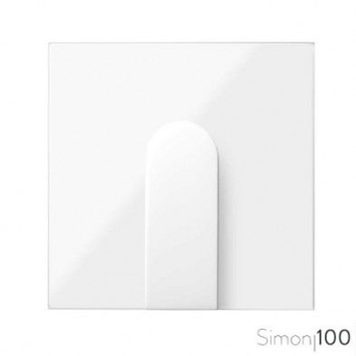 Tapa para salida de cables ancha Blanco Simon 100