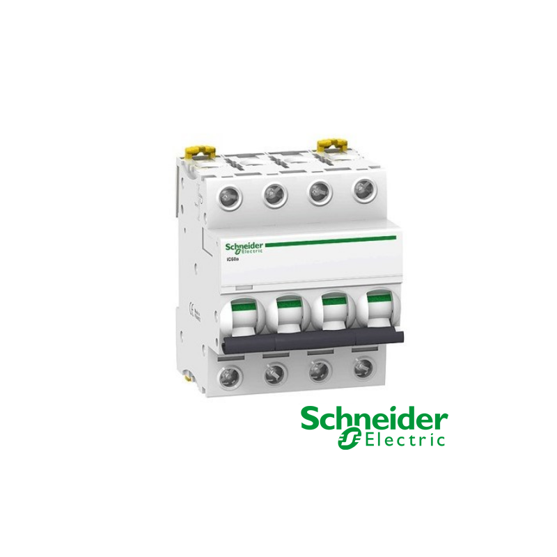 Interruptor automático magnetotérmico trifásico iC60N 4P 63A Curva C A9F79463
