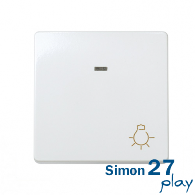 Pulsador con grabado luz luminoso incorporado Simon 27 Play
