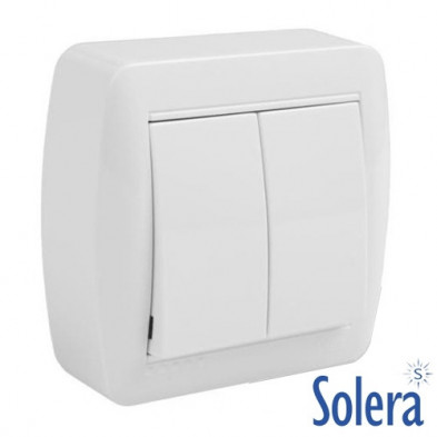 Doble Conmutador Serie Mural Solera MUR12U Doble Conmutador Serie Mural Solera MUR12U