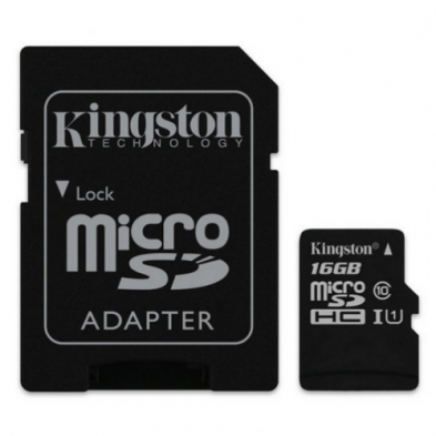 MEMORIA MICRO SD 16GB KINGSTON 1ADAP