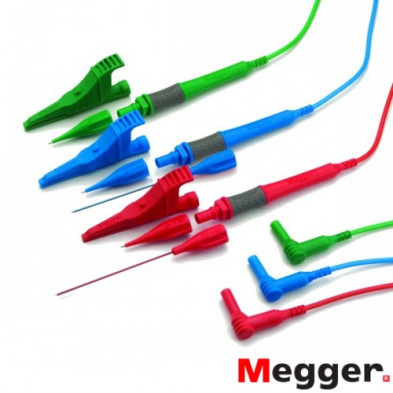 Juego de Cables ROJO-VERDE-AZUL con Puntas Largas Rojas-Azules Sin Fusible