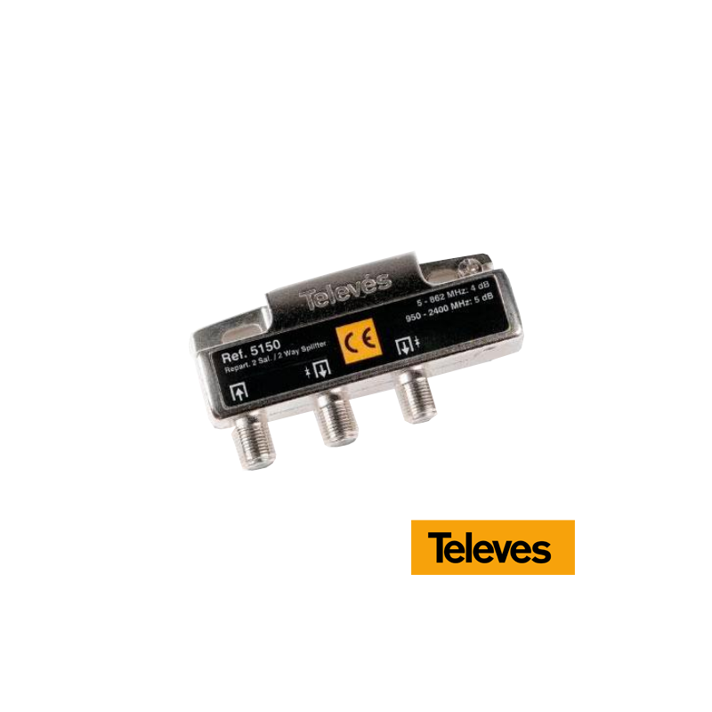 Repartidor 2 Direcciones 5-2400 MHz 4/5 dB 5150 Televes