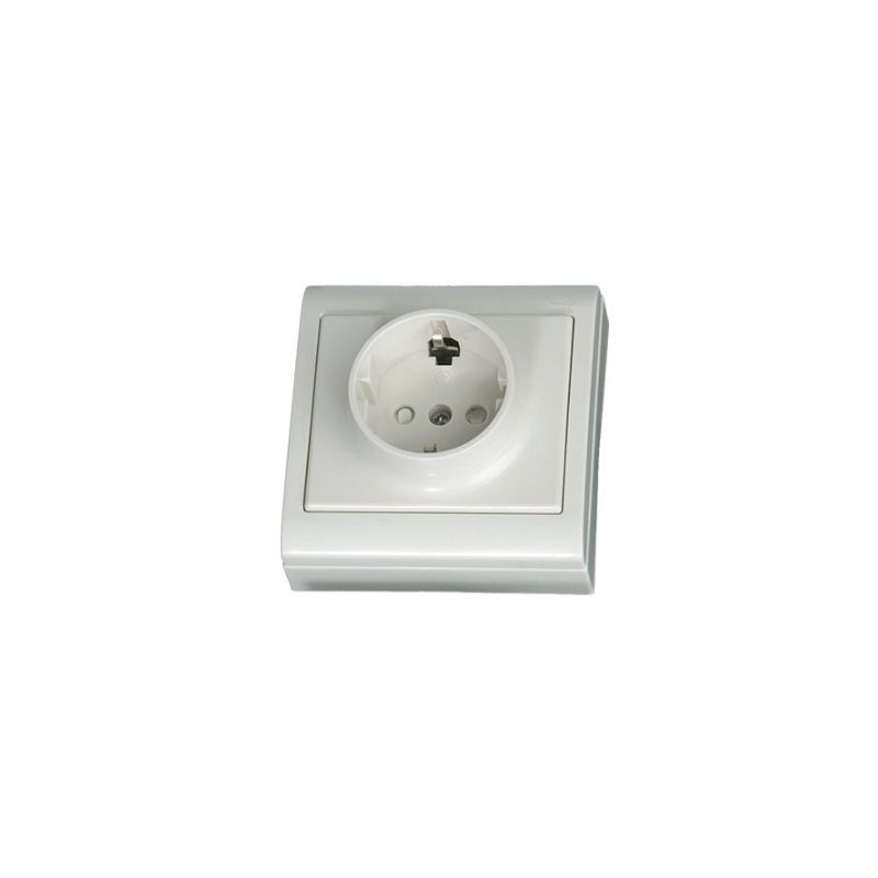 Base Superficie Sucko 2P+TT 80x80mm 16A 250V