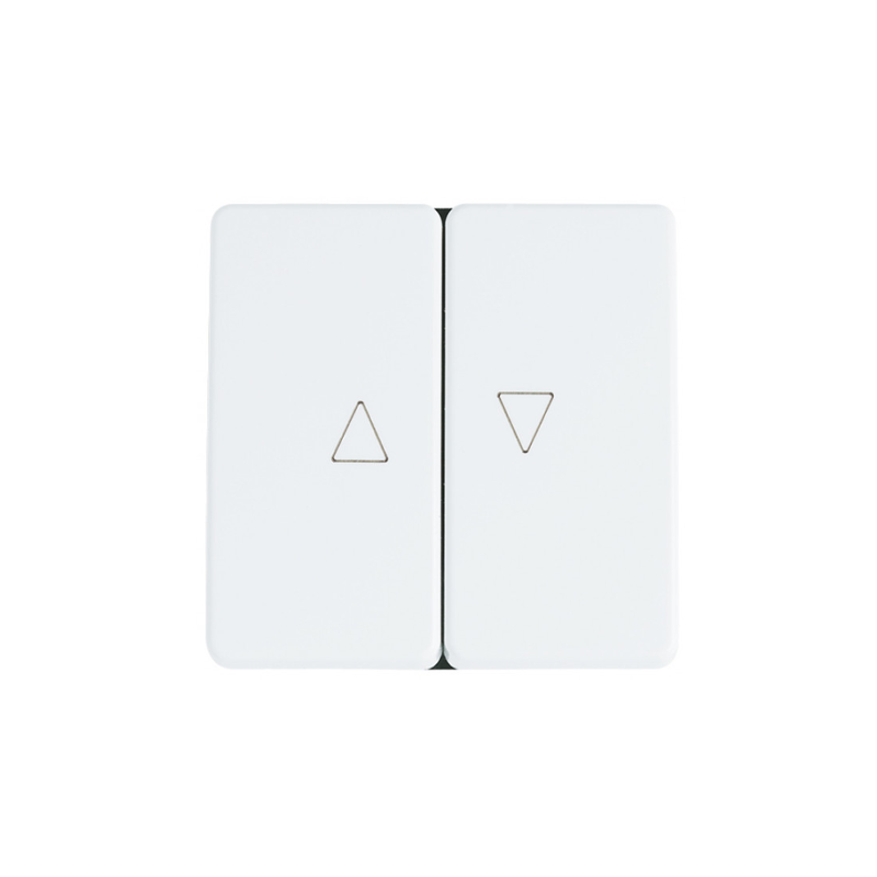 Interruptor doble persianas blanco marfil Niessen Stylo