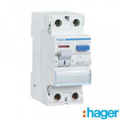 Interruptor Diferencial 2P 25A 30mA TIPO AC Hager CDC728M