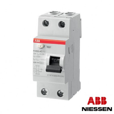 Interruptor Diferencial FH202 Clase AC 40A 30mA ABB