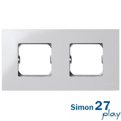 Marco Compacto 2 Elementos Blanco con Bastidor Simon 27 Play