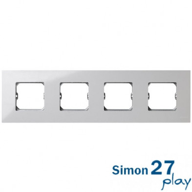 Marco Compacto 4 Elementos Blanco con Bastidor Simon 27 Play