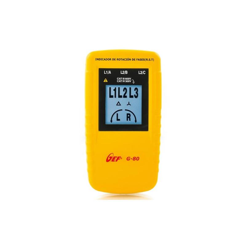 Indicador de la rotación de las fases (R.S.T.) G80