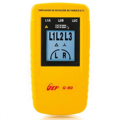 Indicador de la rotación de las fases (R.S.T.) G80