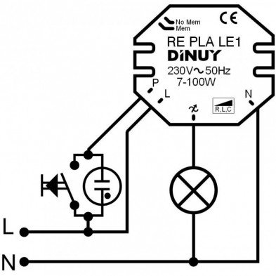 Regulador Universal Dinuy RE PLA LE1 Iluminación LED regulable
