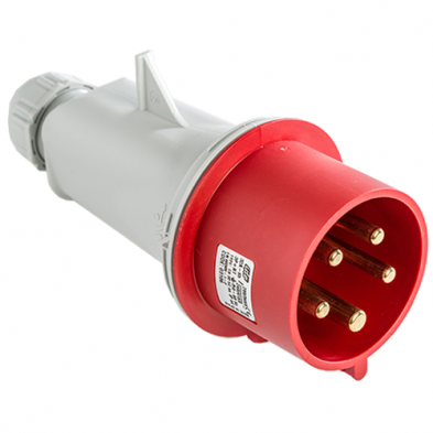 Clavija CETAC IP44 3P+T 380V 32A 6H