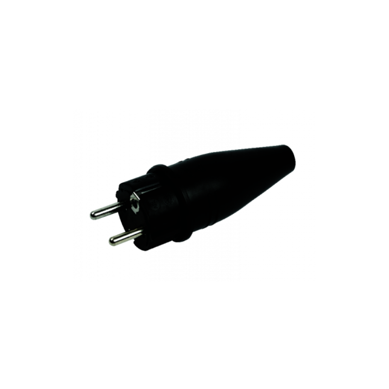 Clavija de goma 1.5/2.5 mm² schuko 2P+T 16 A