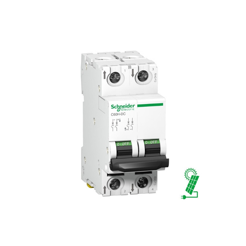 Interruptor Automático 20A de CC C60H 500 V 2P Curva C