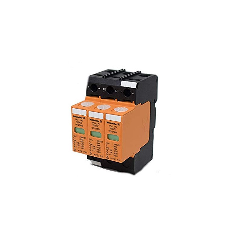 Protección sobretensión vpu-II 3pv 1000v Corriente Continua