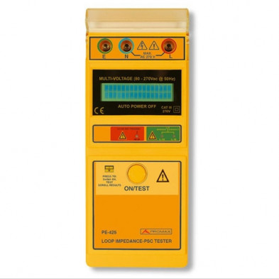 PE-425: Medidor de tierra sin picas para impedancia de tierra, bucle y cortocircuito