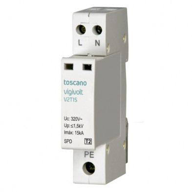 Protector de Sobretensiones Transitorias para redes monofásicas V2T-15