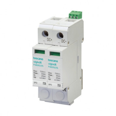 Protector Sobretensiones Transitorias Fotovoltaicas Clase II FV-600 2S