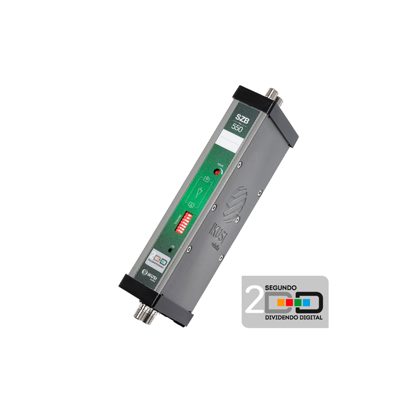 Amplificador Monocanal UHF Configurable Ikusi SZB 550