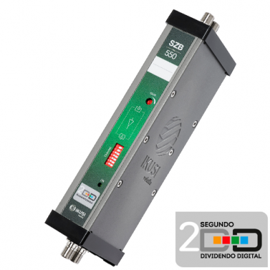 Amplificador Monocanal UHF Configurable Ikusi SZB 550