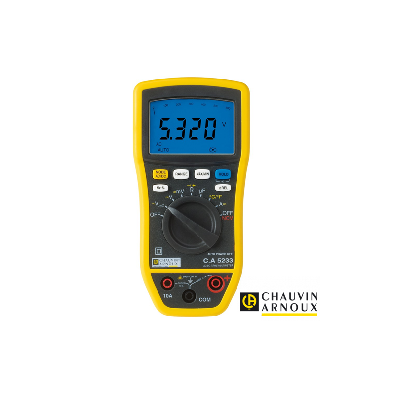 Multímetro Digital TRMS 6000 Cuentas Chauvin Arnoux 5233