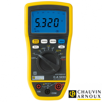 Multímetro Digital TRMS 6000 Cuentas Chauvin Arnoux 5233