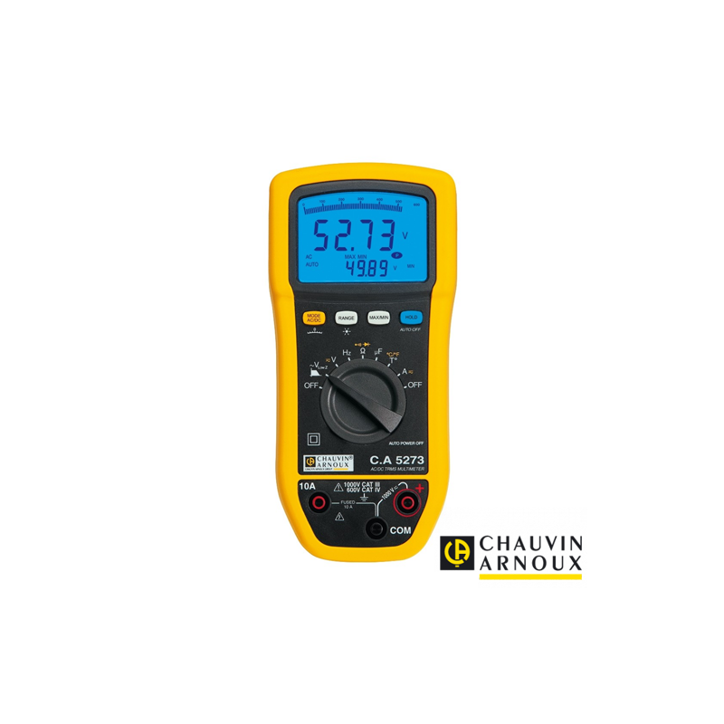 Multímetro digital TRMS AC/DC Doble display 6.000 cuentas con Temperatura 