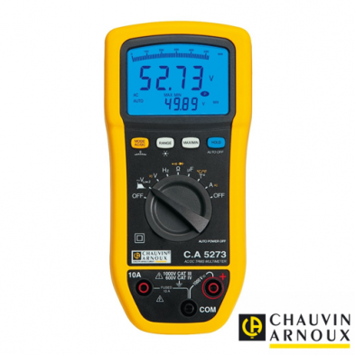 Multímetro digital TRMS AC/DC Doble display 6.000 cuentas con Temperatura 