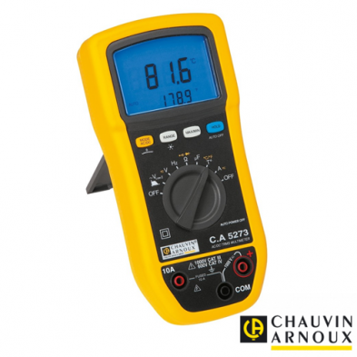 Multímetro digital TRMS AC/DC Doble display 6.000 cuentas con Temperatura 